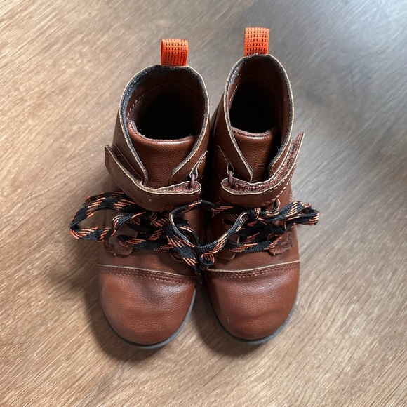Carter's Other - Carters Toddler Lace Up Velcro Brown Boots Size 11